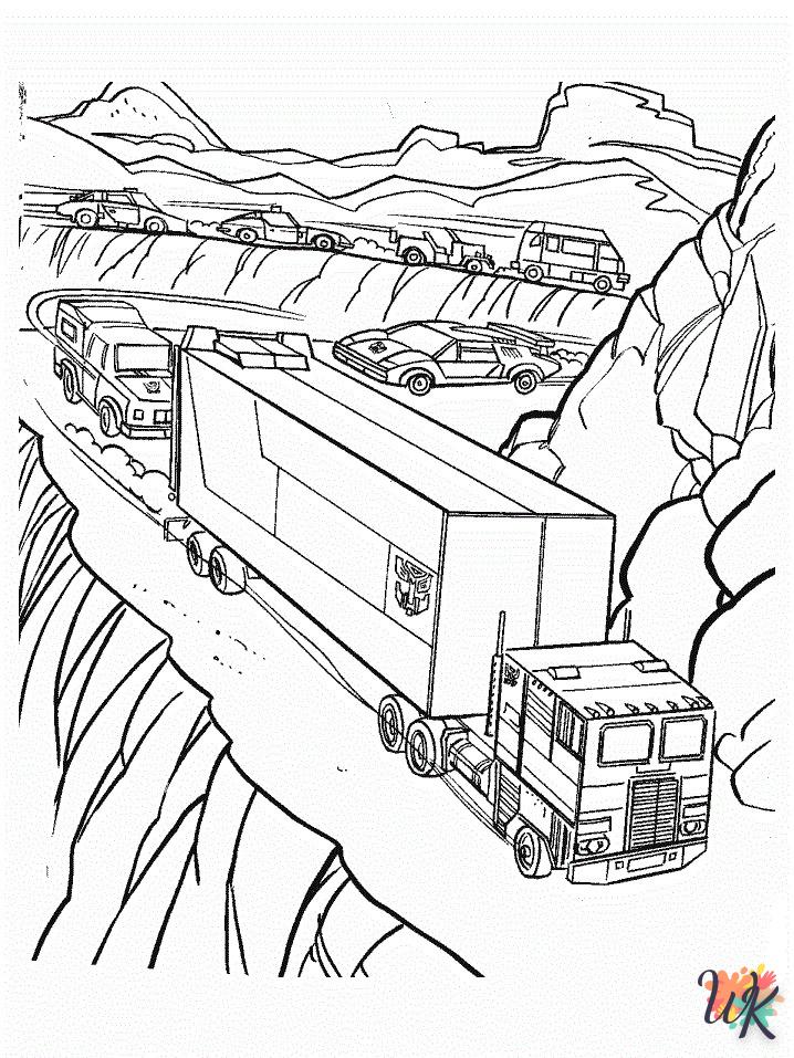 Dibujos para Colorear Camiones 36