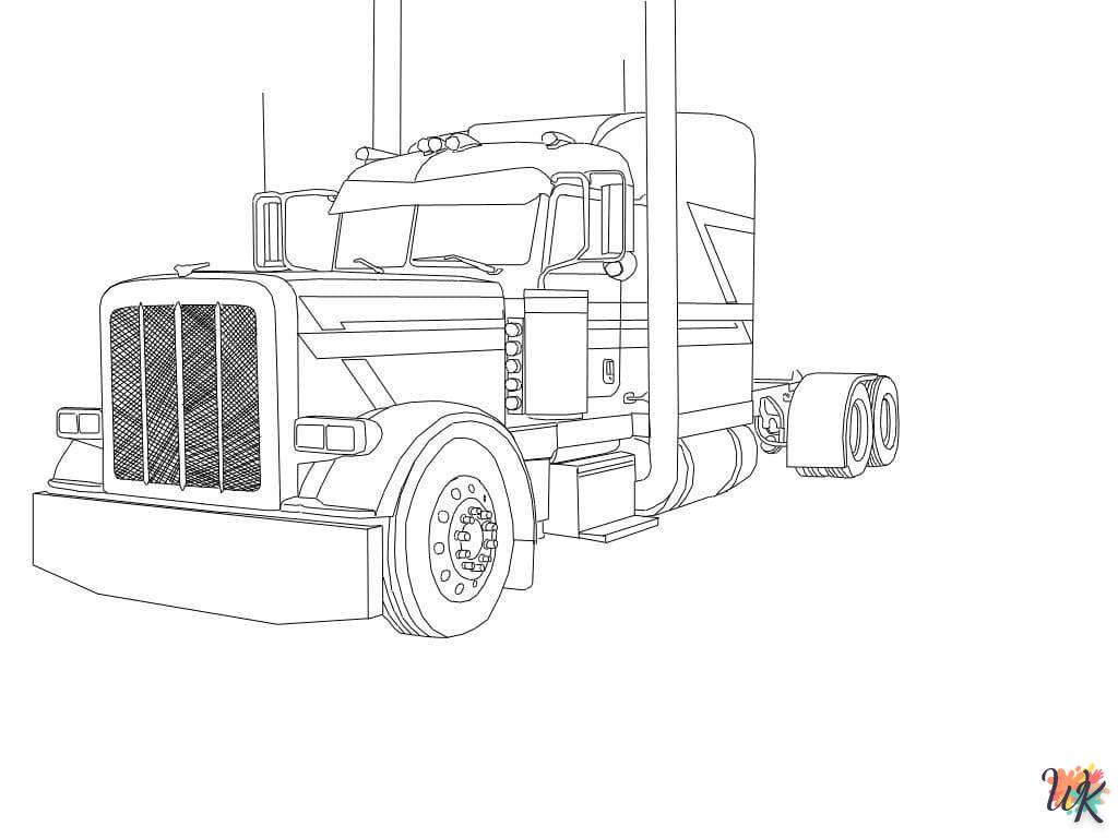 Dibujos para Colorear Camiones 37
