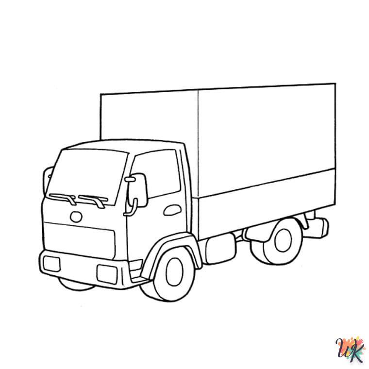 Dibujos para Colorear Camiones 38