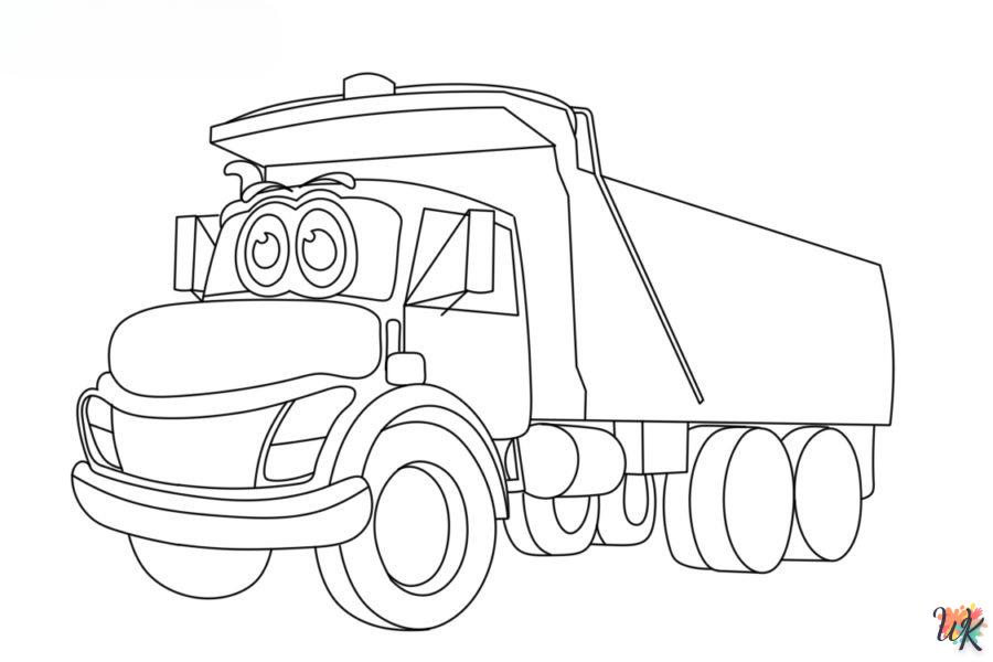 Dibujos para Colorear Camiones 4