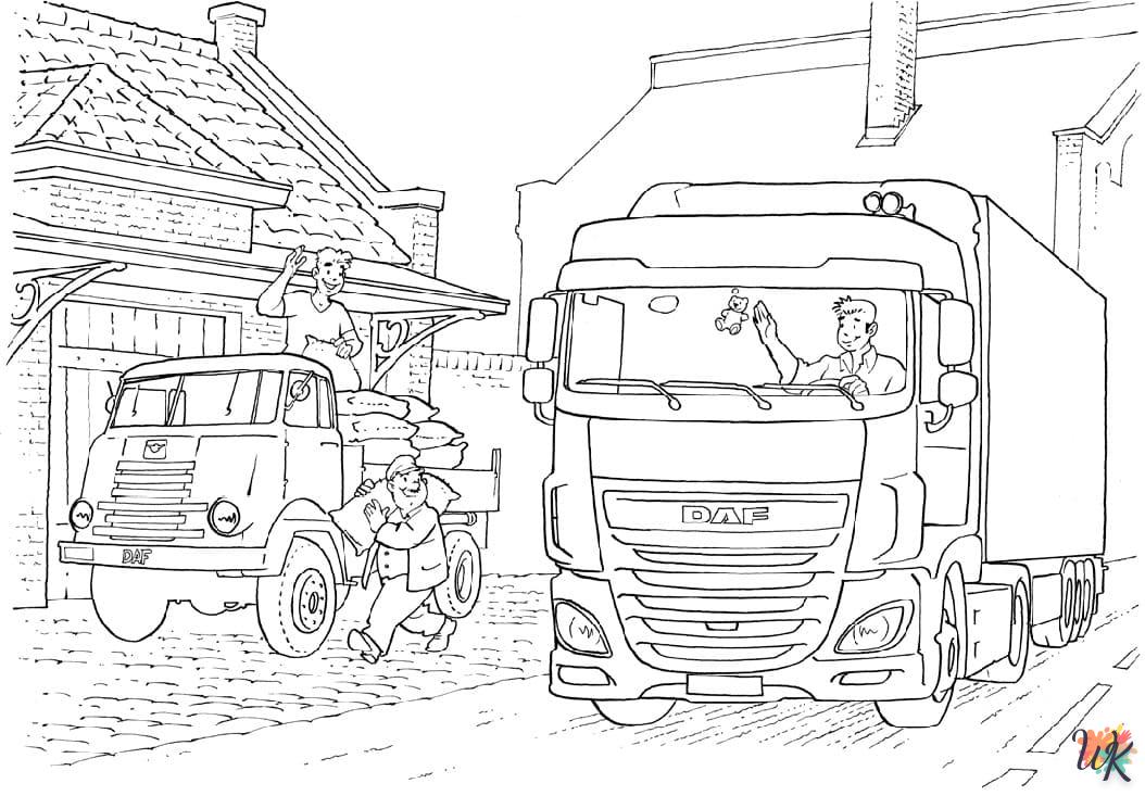 Dibujos para Colorear Camiones 40