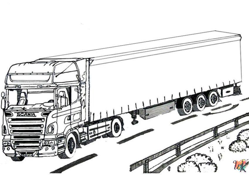 Dibujos para Colorear Camiones 41