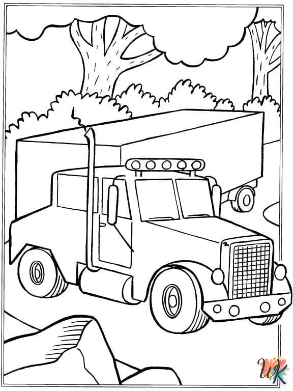 Dibujos para Colorear Camiones 42