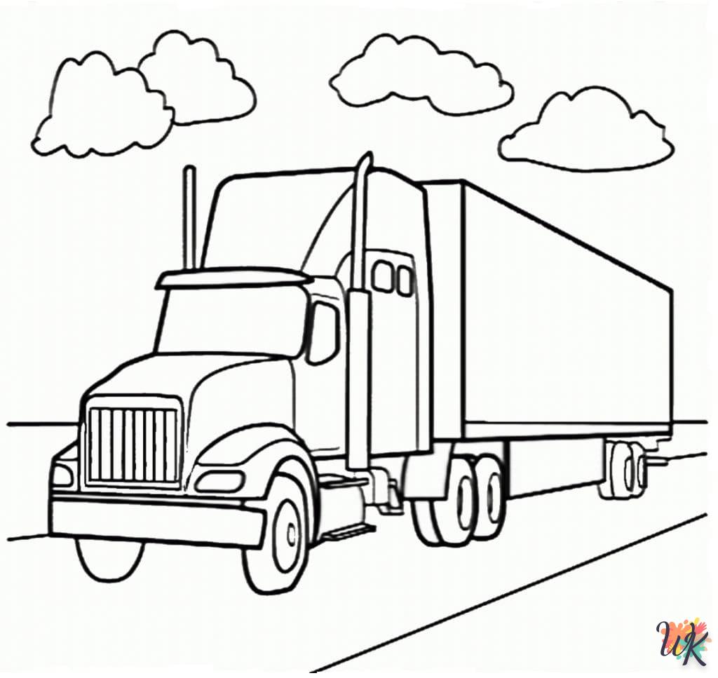 Dibujos para Colorear Camiones 43