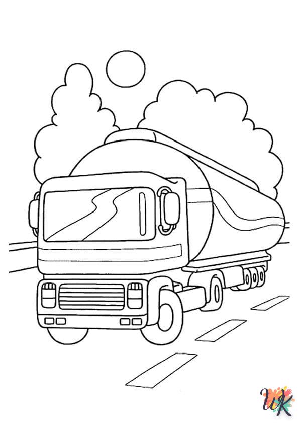Dibujos para Colorear Camiones 45