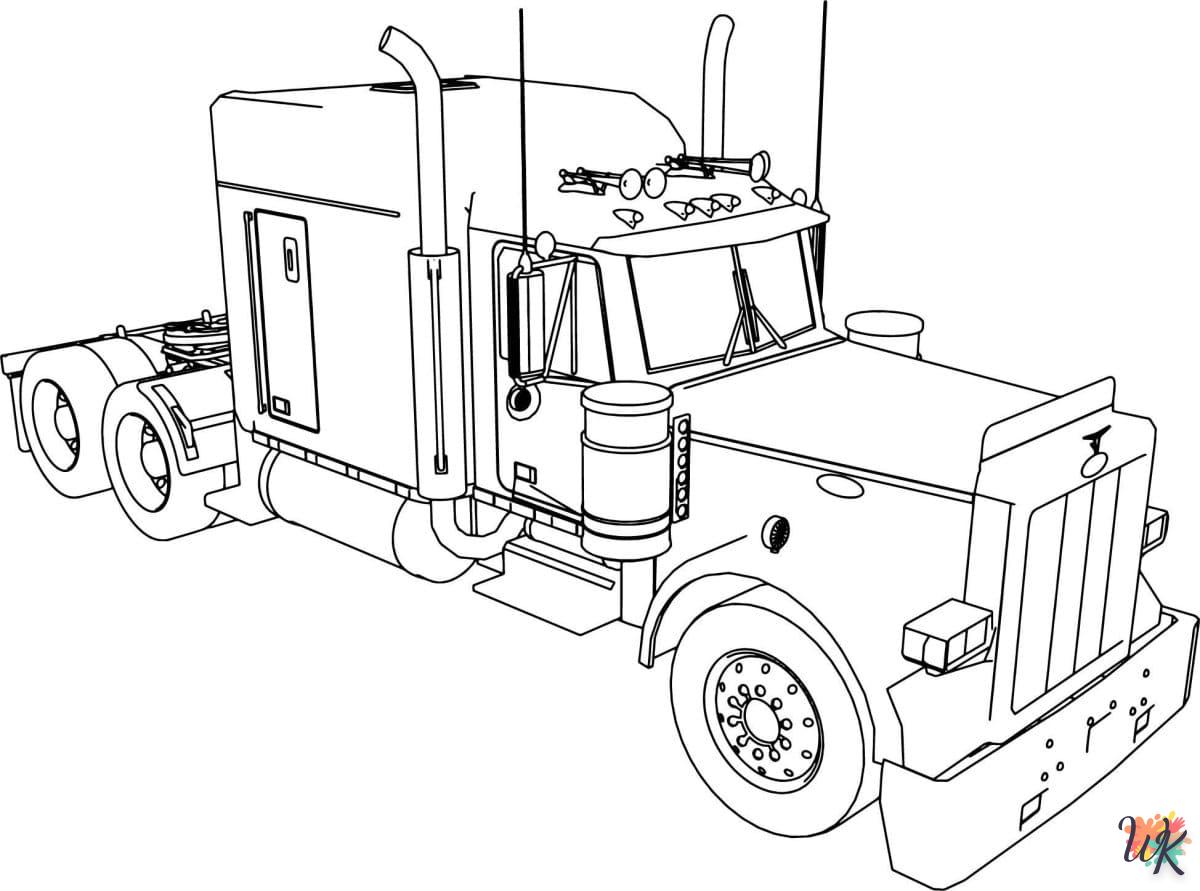 Dibujos para Colorear Camiones 46