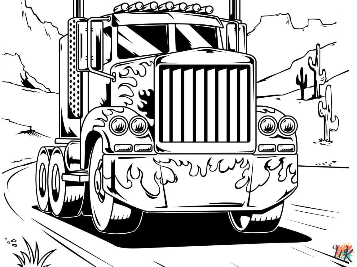 Dibujos para Colorear Camiones 53