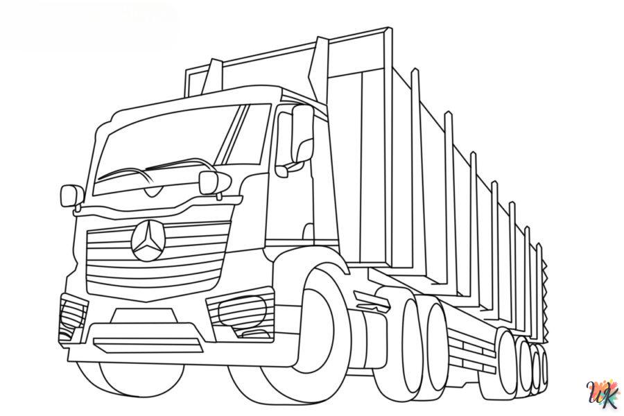 Dibujos para Colorear Camiones 6