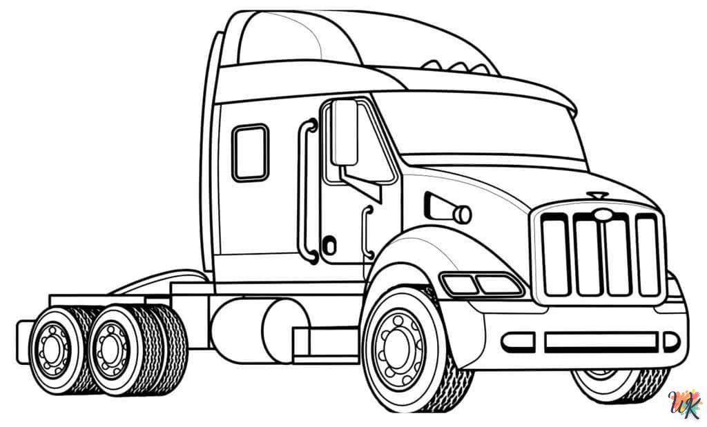 Dibujos para Colorear Camiones 61