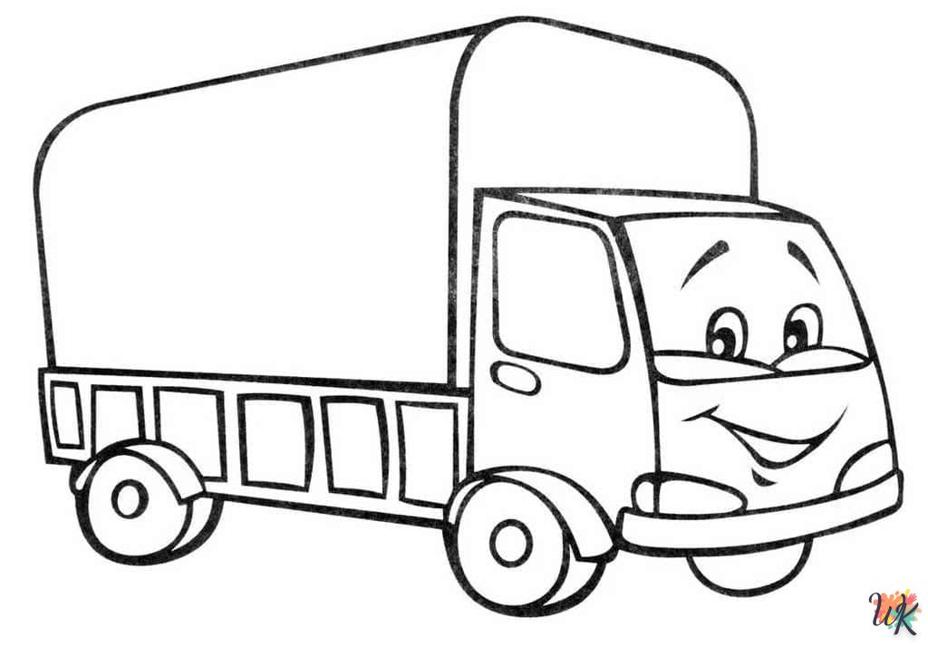 Dibujos para Colorear Camiones 62