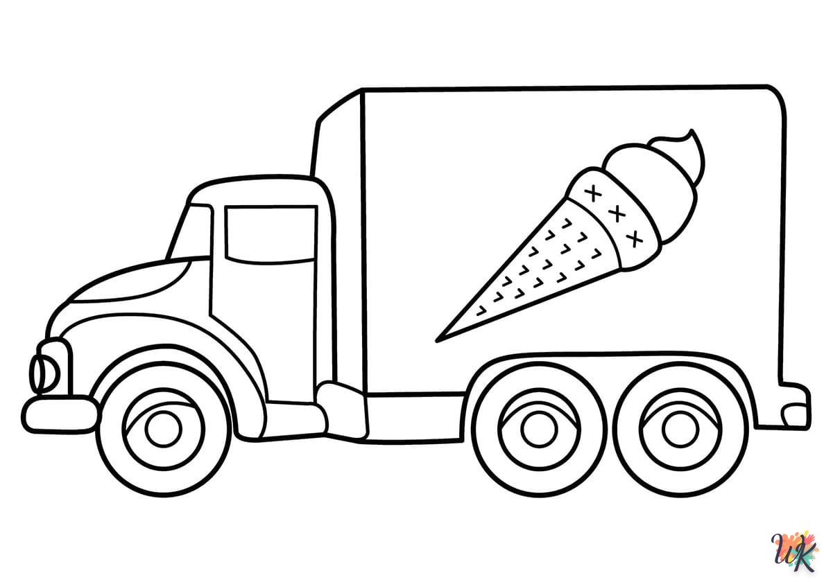 Dibujos para Colorear Camiones 66