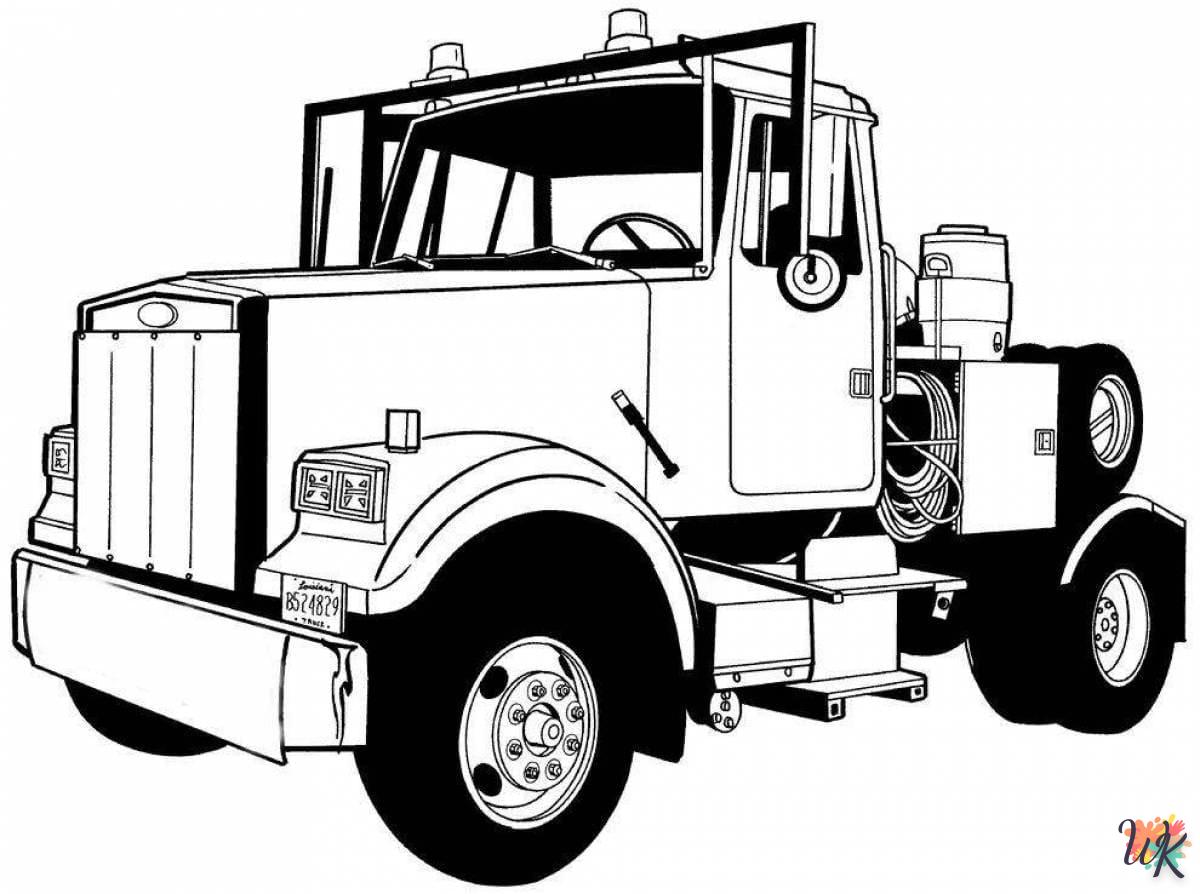 Dibujos para Colorear Camiones 70
