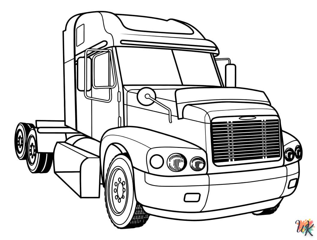 Dibujos para Colorear Camiones 73