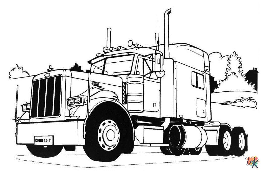 Dibujos para Colorear Camiones 76