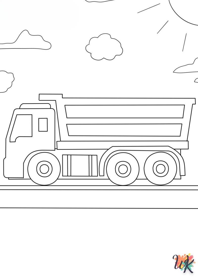 Dibujos para Colorear Camiones 8
