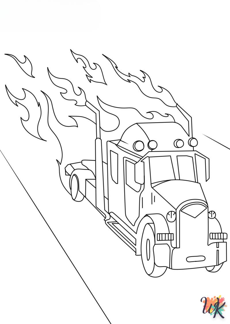 Dibujos para Colorear Camiones 9