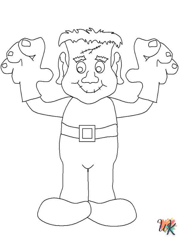 Dibujos para Colorear Frankenstein 16