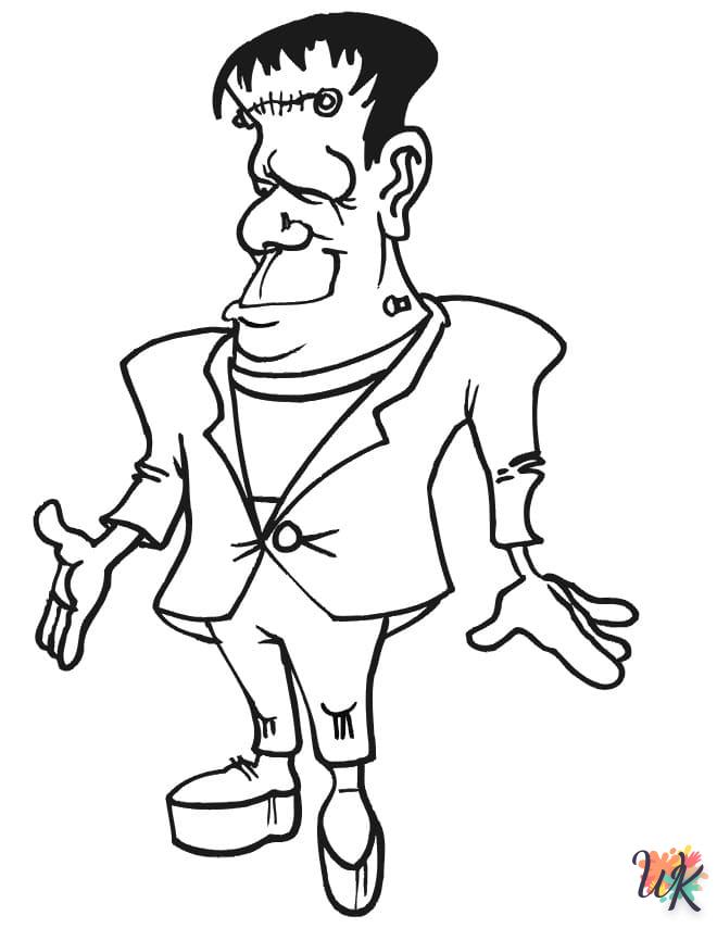 Dibujos para Colorear Frankenstein 24