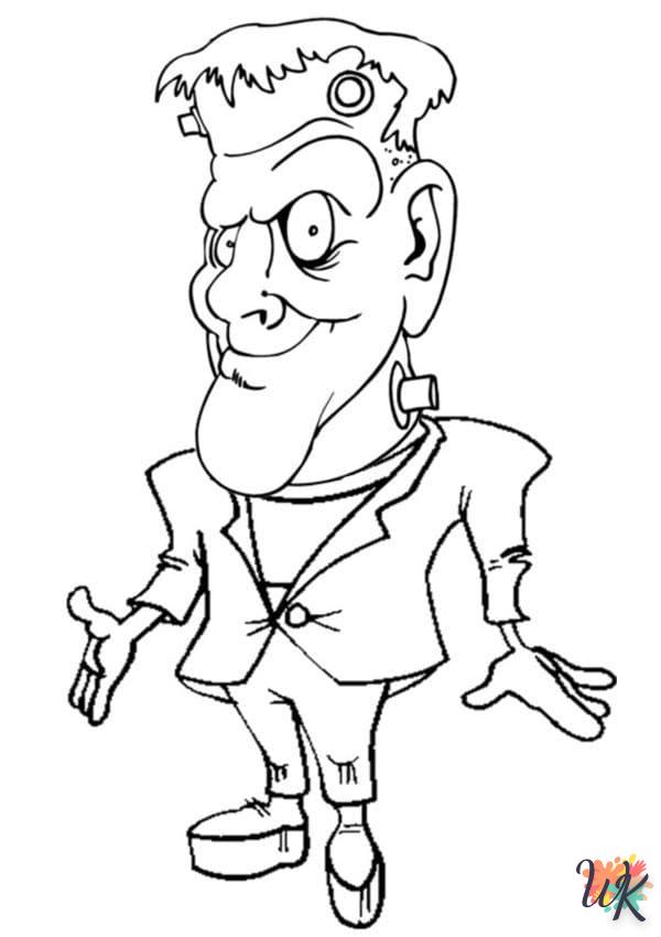 Dibujos para Colorear Frankenstein 36