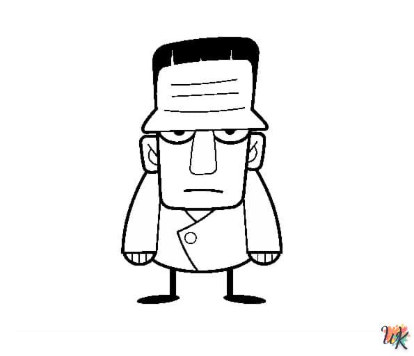 Dibujos para Colorear Frankenstein 56