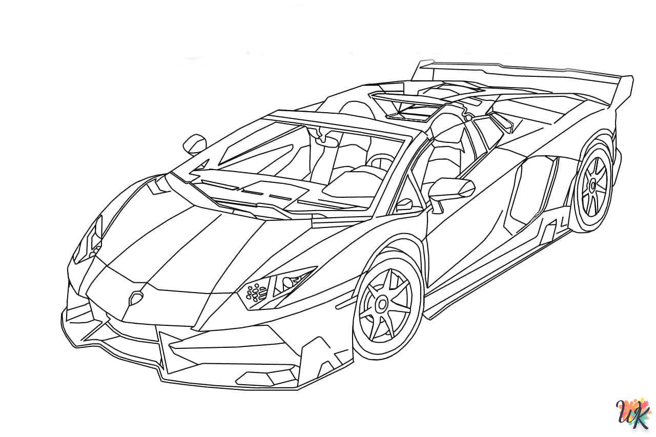 Dibujos para Colorear Lamborghini 10