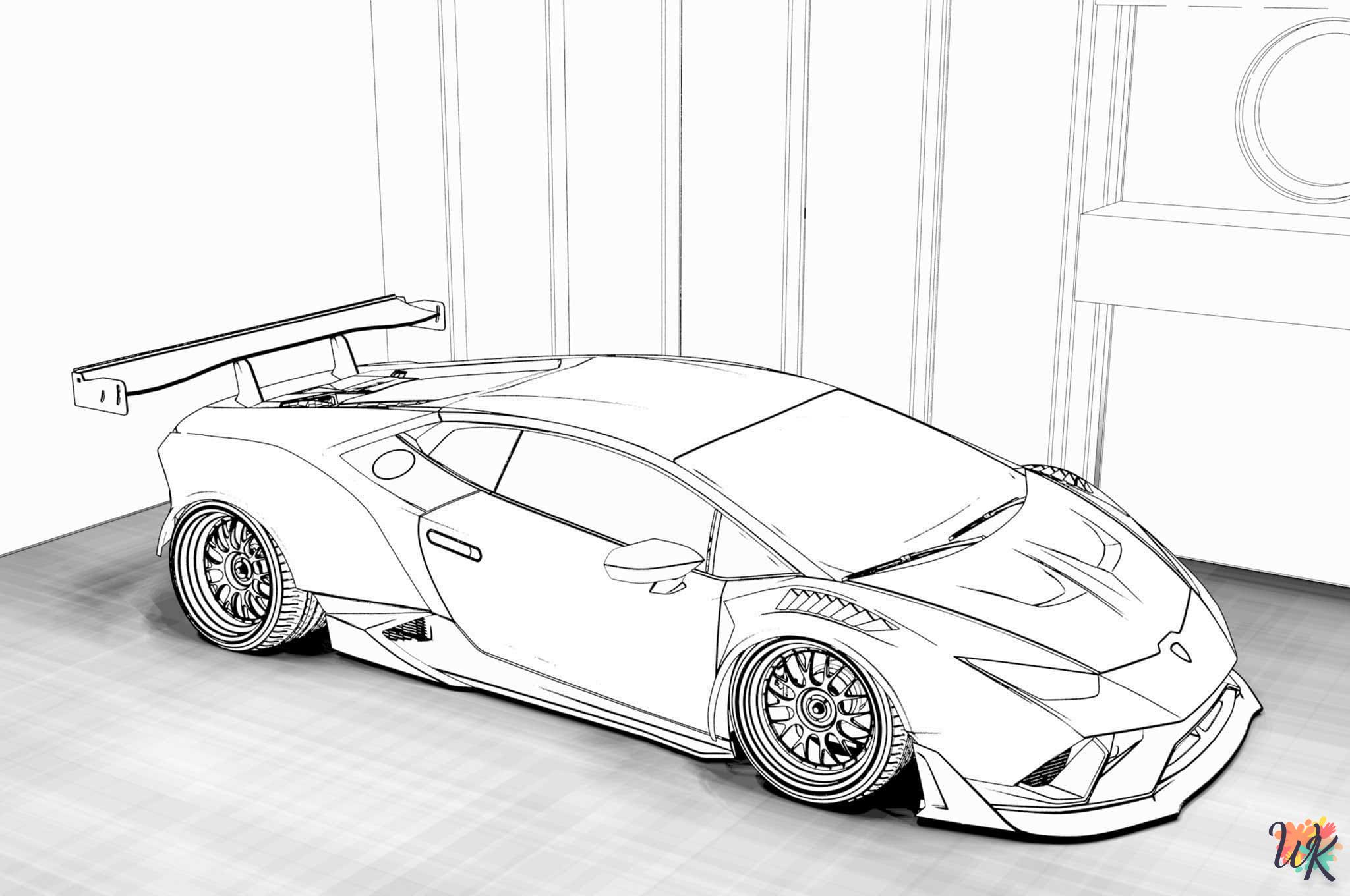 Dibujos para Colorear Lamborghini 11