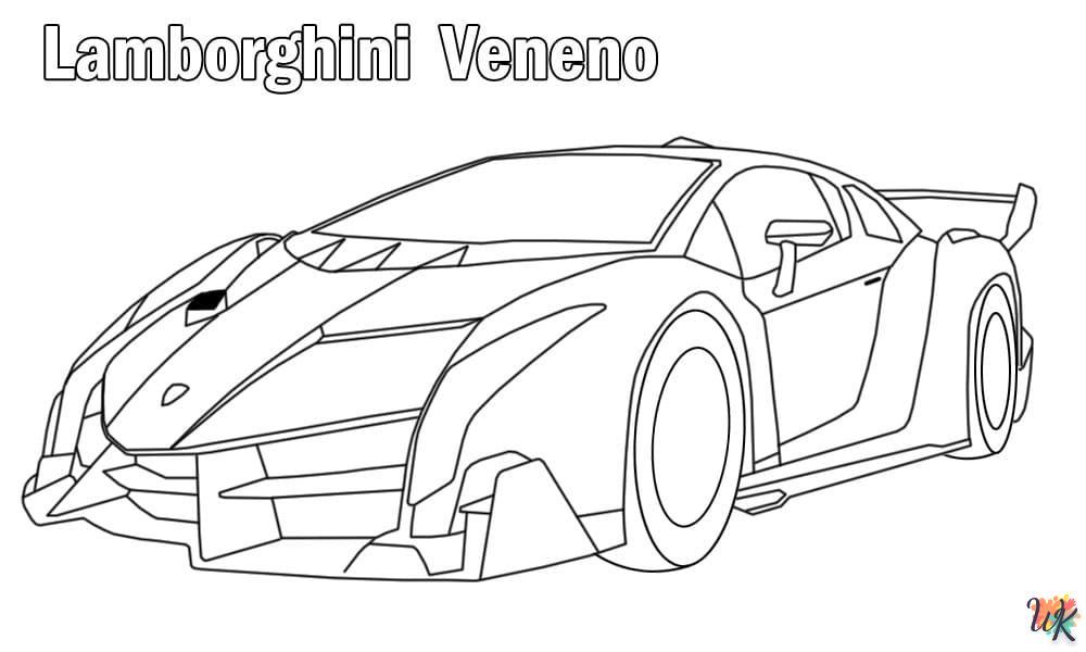 Dibujos para Colorear Lamborghini 12