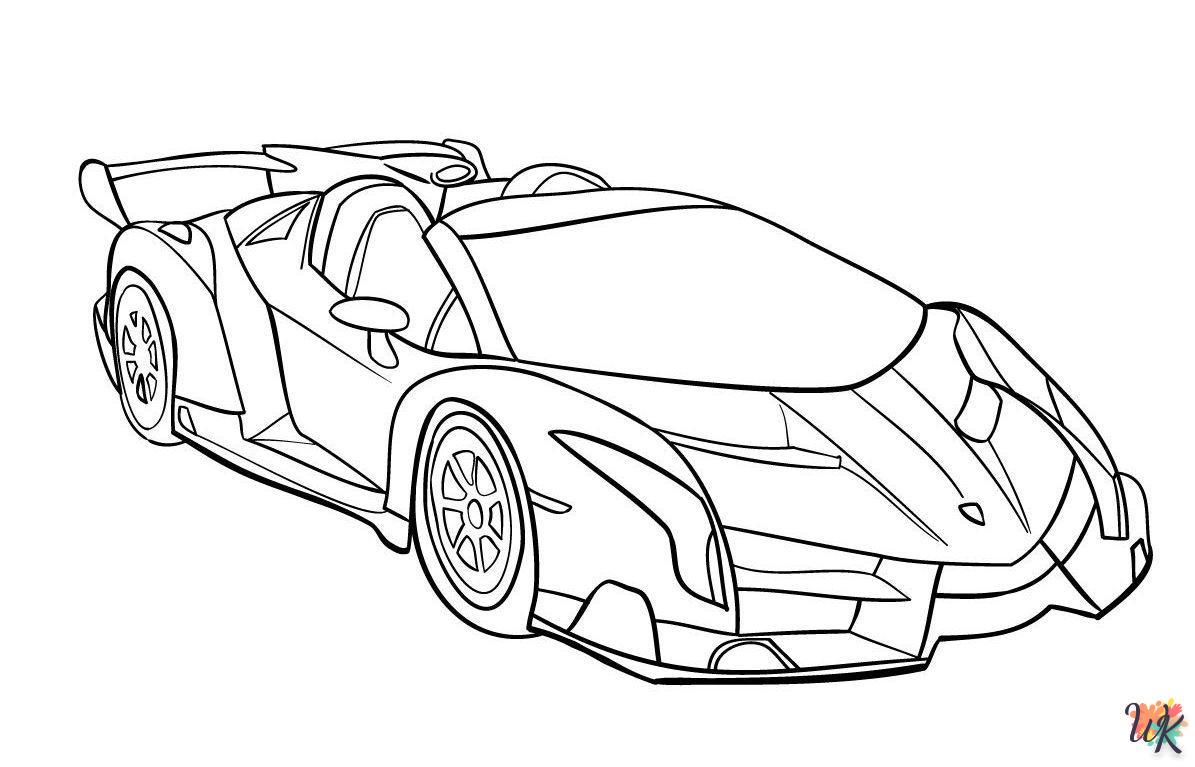 Dibujos para Colorear Lamborghini 14