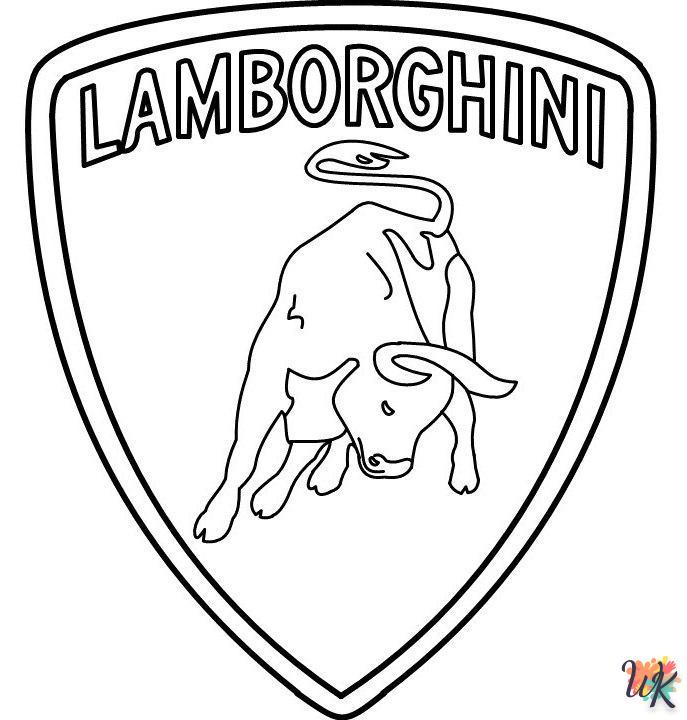 Dibujos para Colorear Lamborghini 16