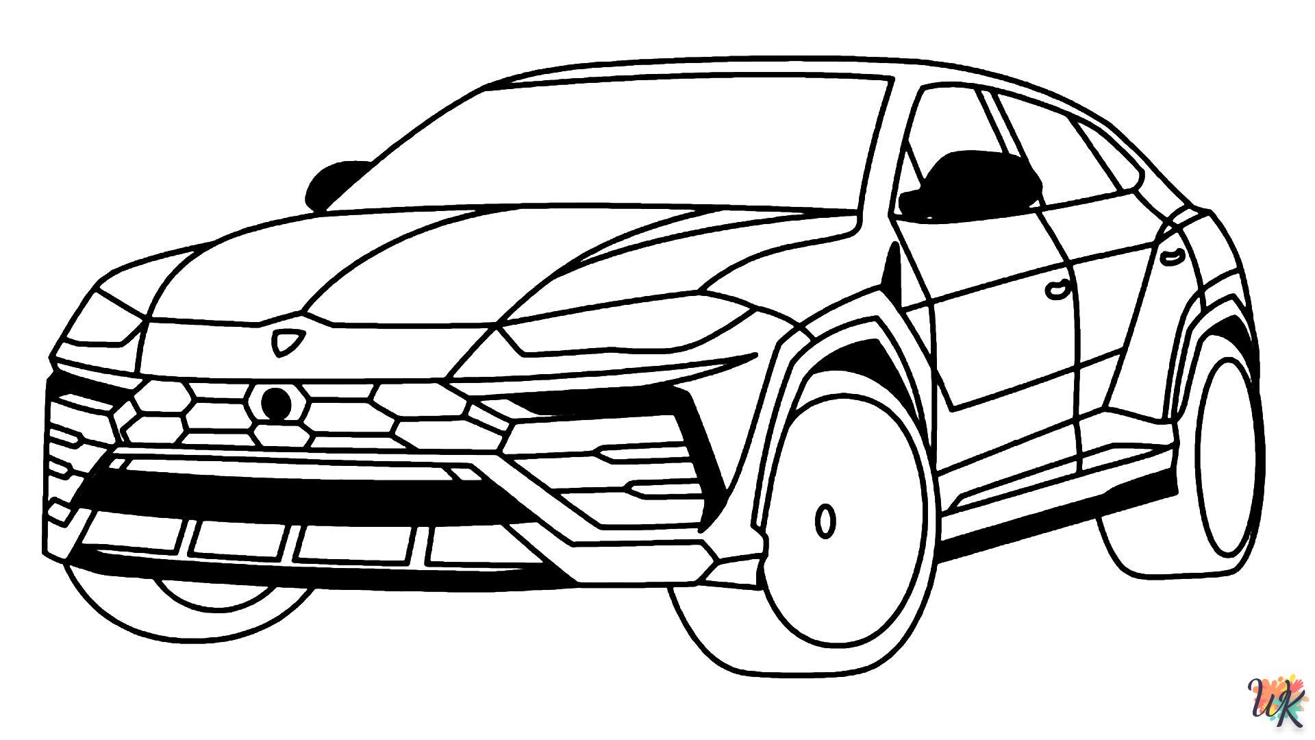 Dibujos para Colorear Lamborghini 17