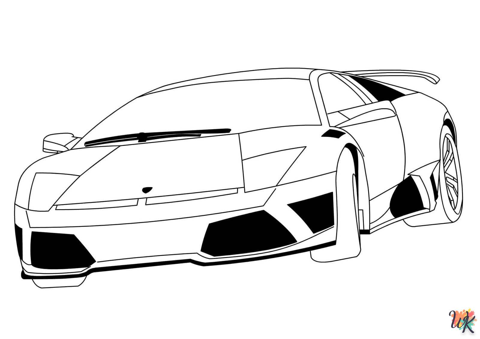 Dibujos para Colorear Lamborghini 8