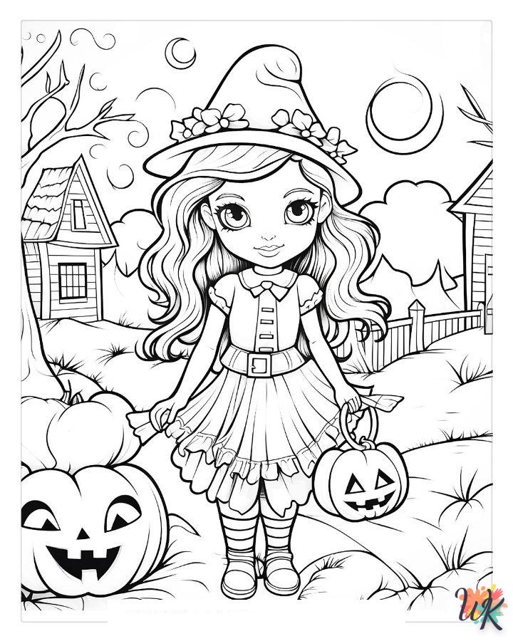 Dibujos para Colorear Lindo Halloween 10