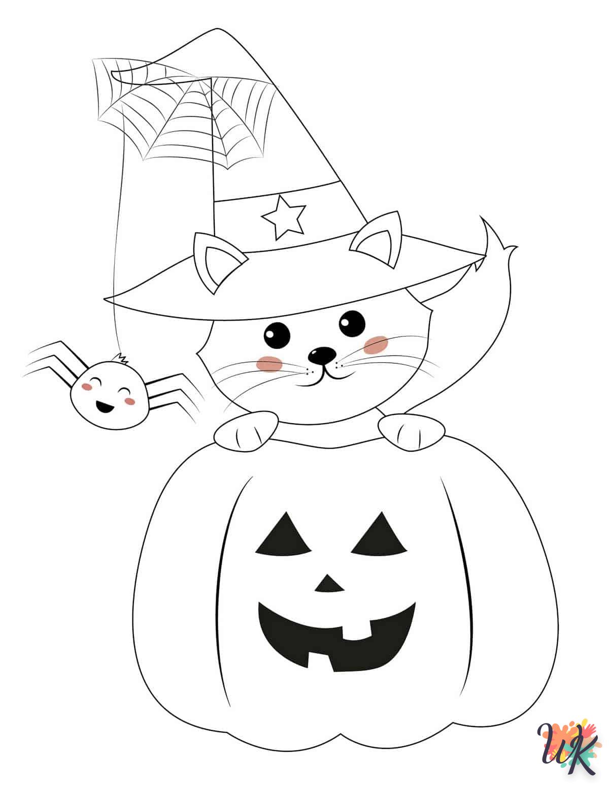 Dibujos para Colorear Lindo Halloween 15
