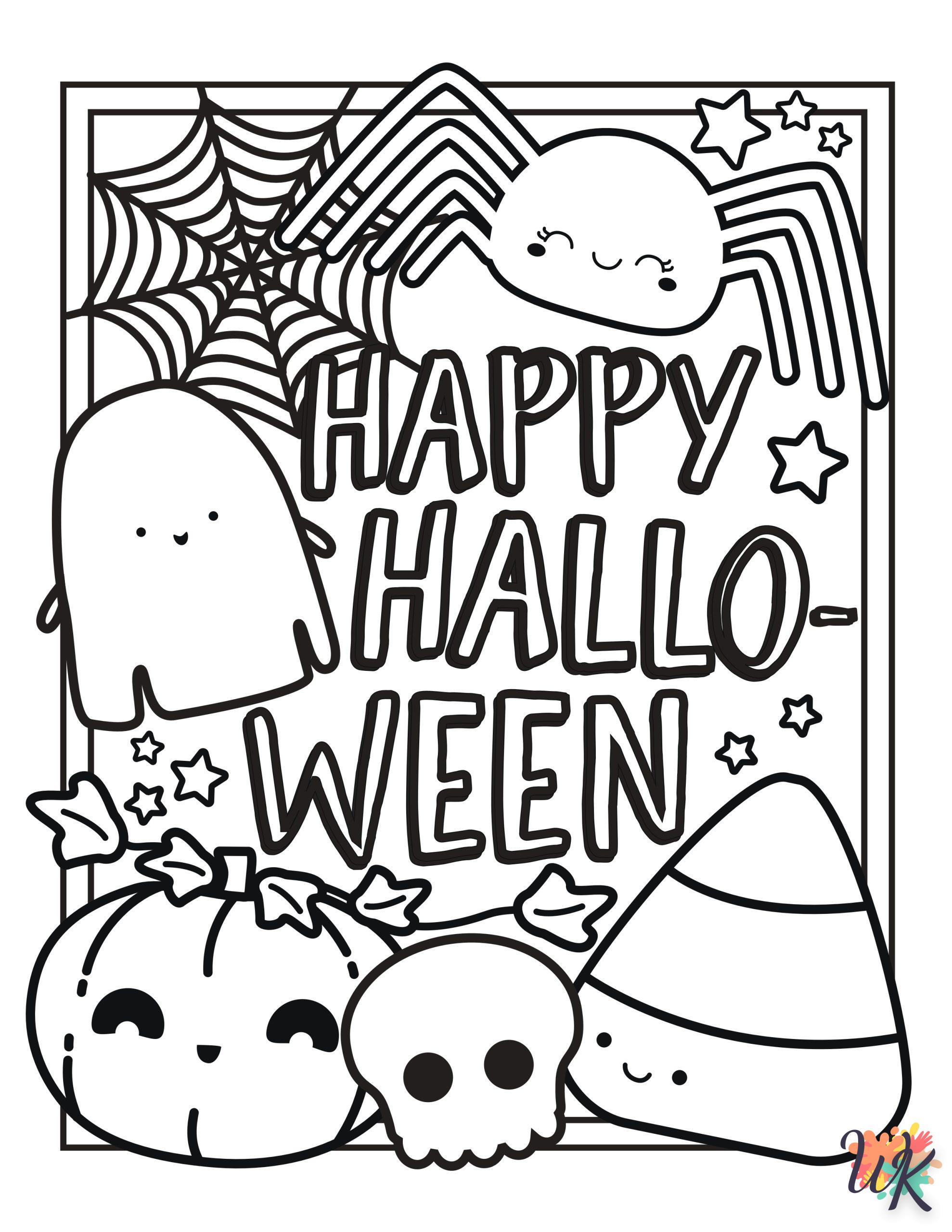 Dibujos para Colorear Lindo Halloween 23 scaled