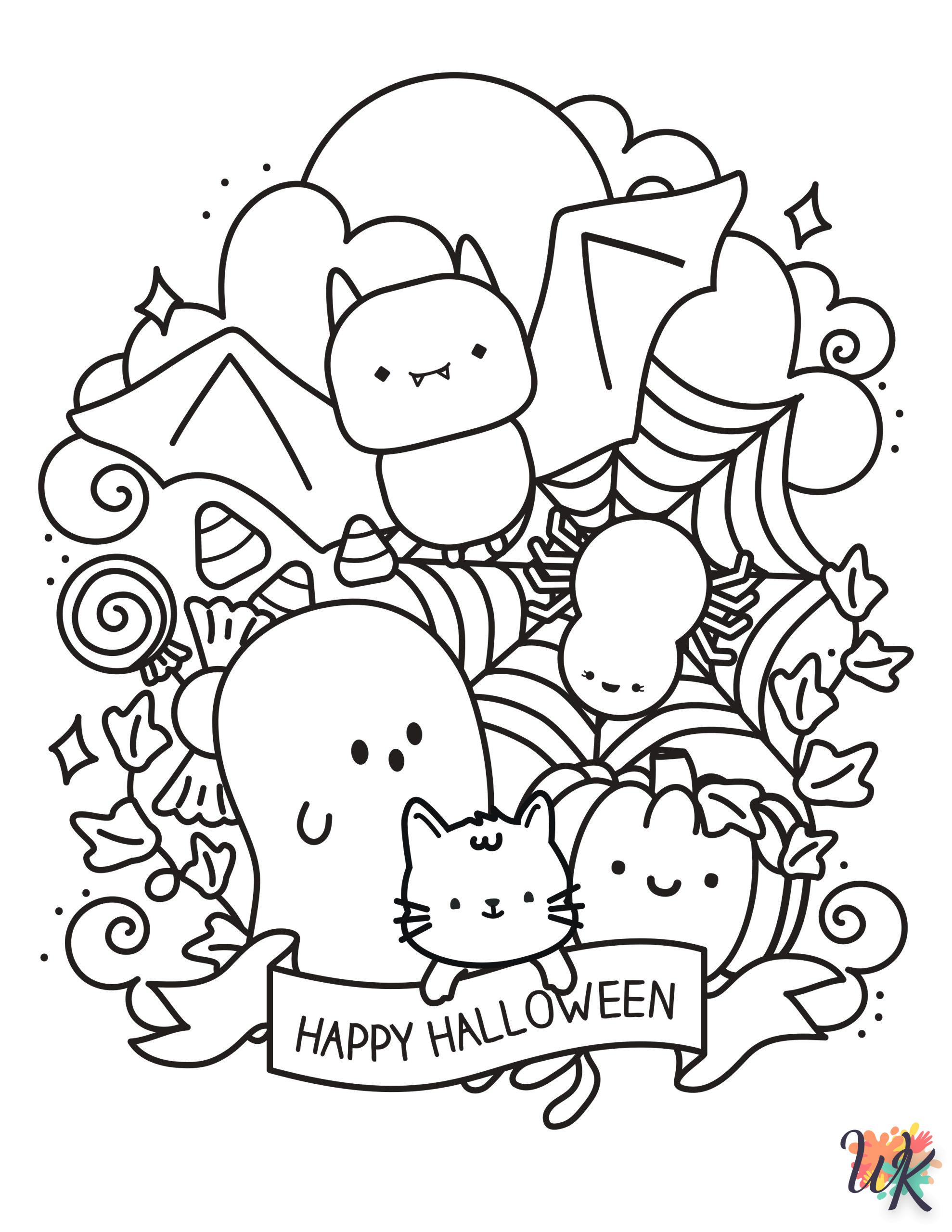 Dibujos para Colorear Lindo Halloween 24 scaled