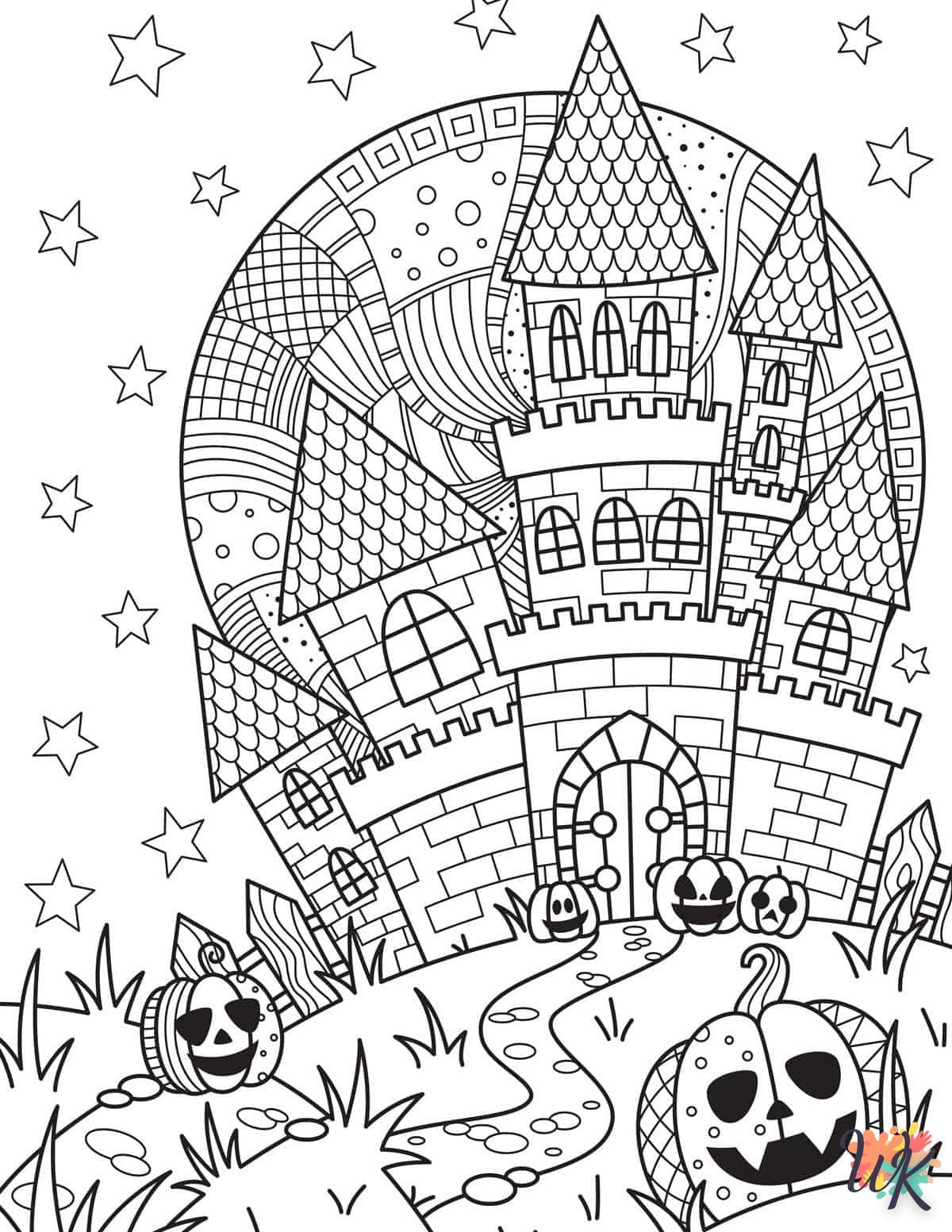 Dibujos para Colorear Lindo Halloween 25