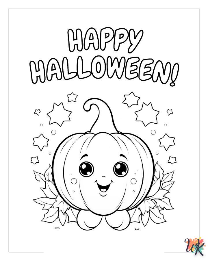 Dibujos para Colorear Lindo Halloween 33