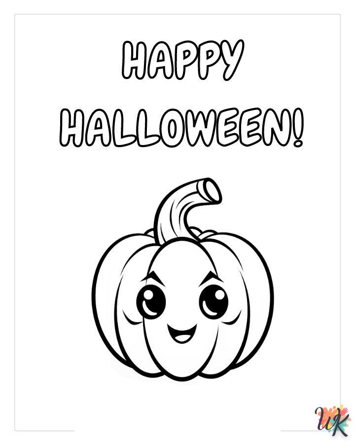 Dibujos para Colorear Lindo Halloween 34