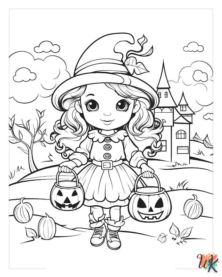 Dibujos para Colorear Lindo Halloween 4