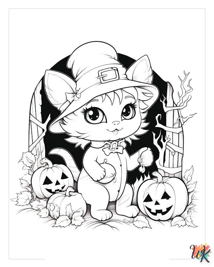 Dibujos para Colorear Lindo Halloween 44