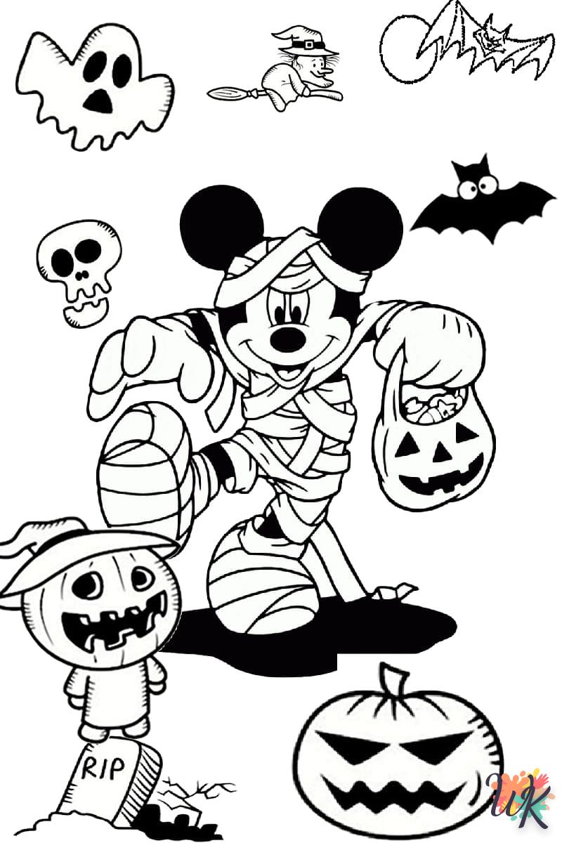 Dibujos para Colorear Mickey Mouse Halloween 12