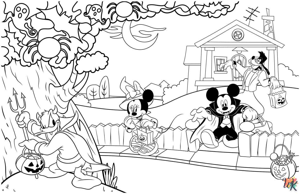 Dibujos para Colorear Mickey Mouse Halloween 14