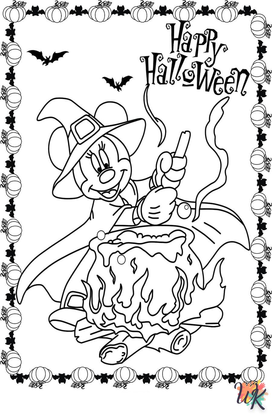 Dibujos para Colorear Mickey Mouse Halloween 15