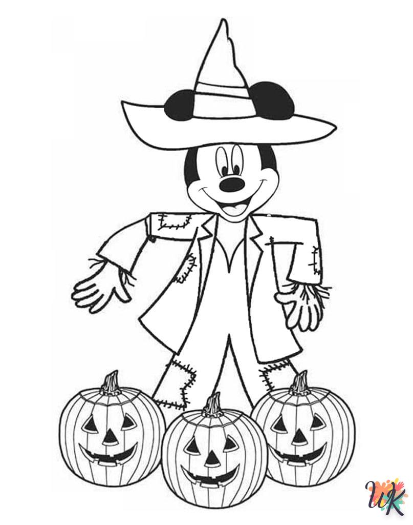 Dibujos para Colorear Mickey Mouse Halloween 16