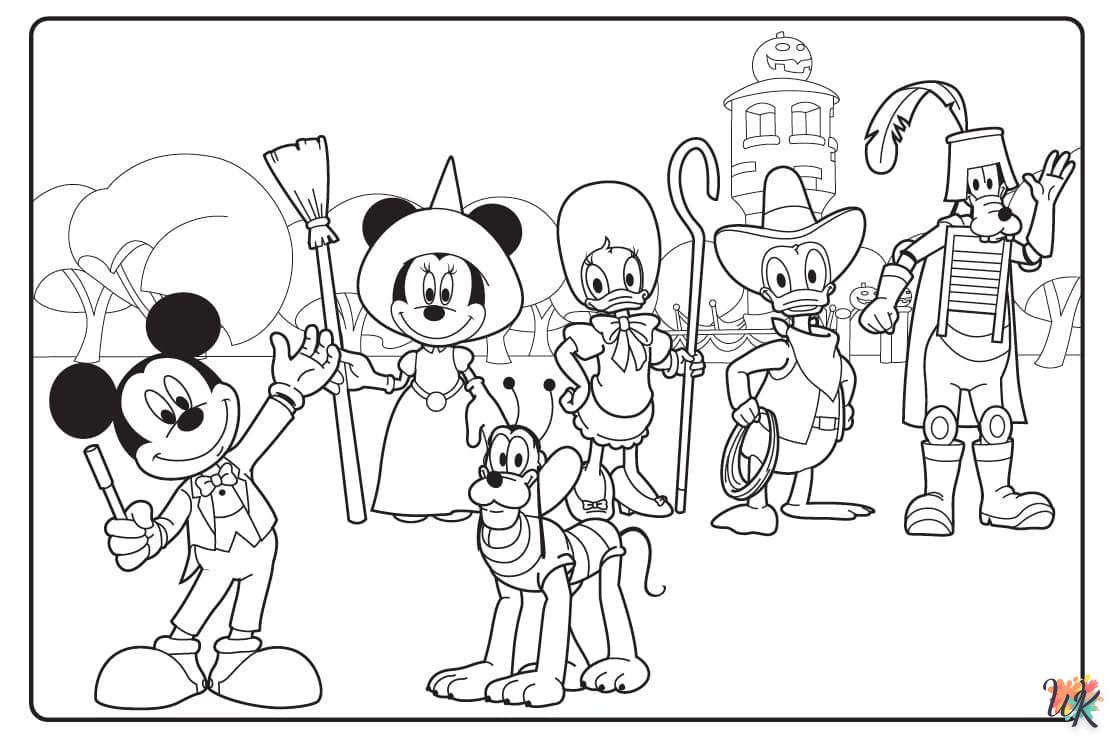Dibujos para Colorear Mickey Mouse Halloween 17