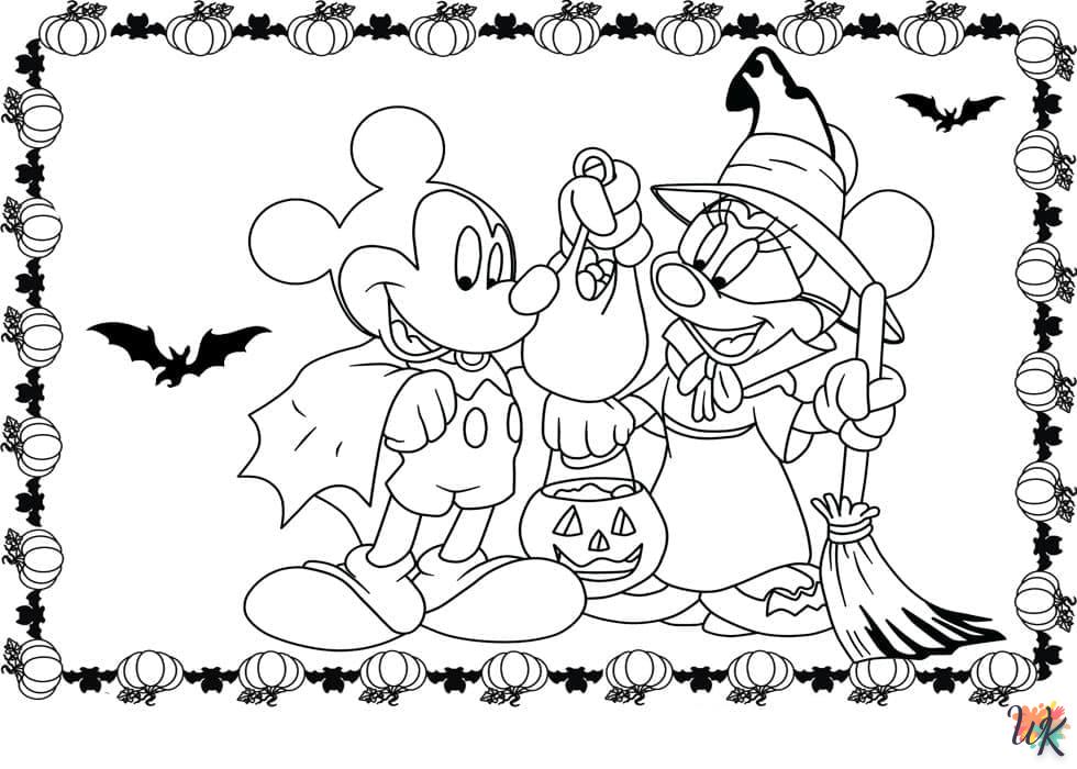Dibujos para Colorear Mickey Mouse Halloween 19