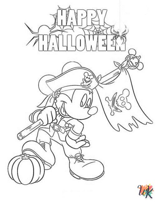 Dibujos para Colorear Mickey Mouse Halloween 22