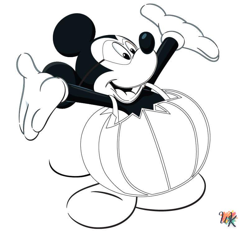Dibujos para Colorear Mickey Mouse Halloween 23
