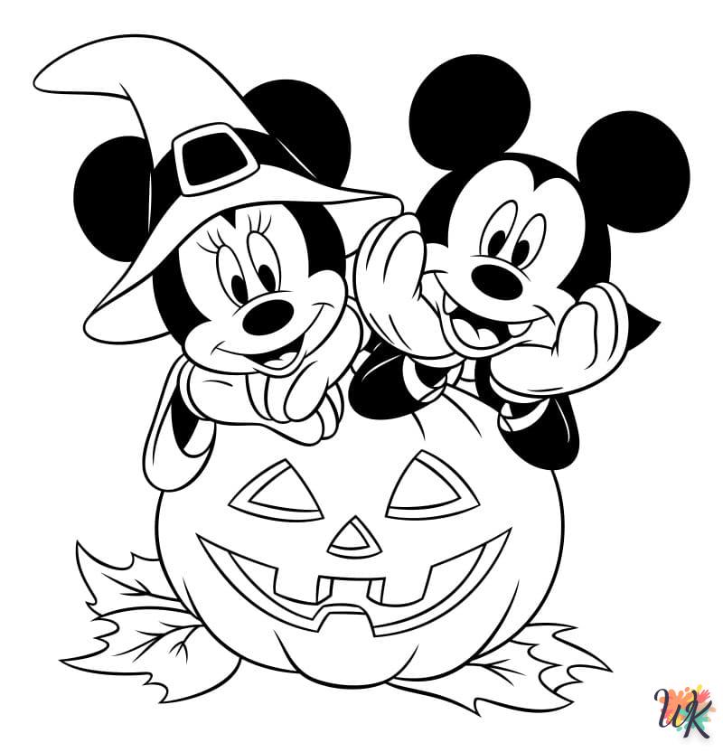 Dibujos para Colorear Mickey Mouse Halloween 24
