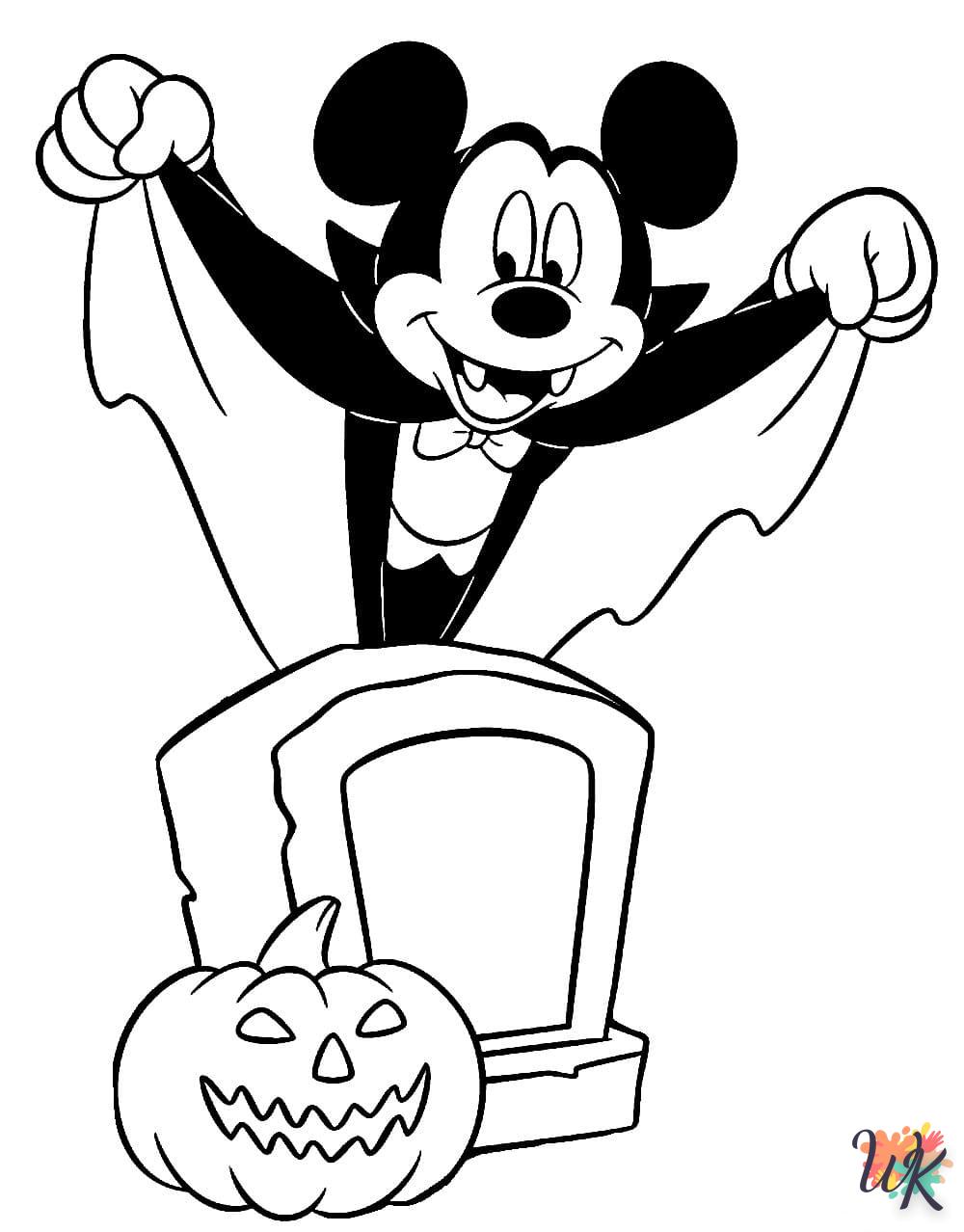Dibujos para Colorear Mickey Mouse Halloween 26